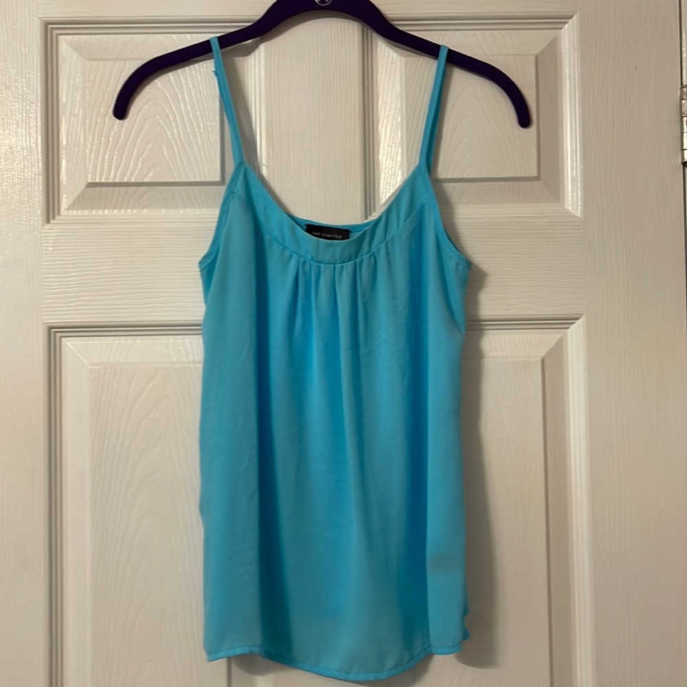 The Limited Baby blue tank top with adjustable straps size small
